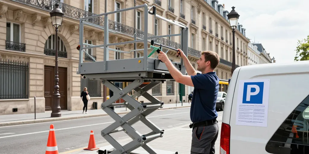demande autorisation monte-meuble paris